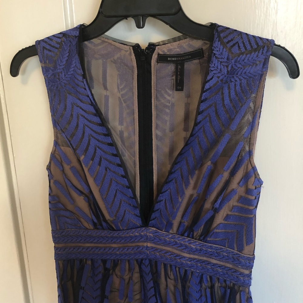 BCBG Maxazaria Size 4 Blue Cocktail Dress